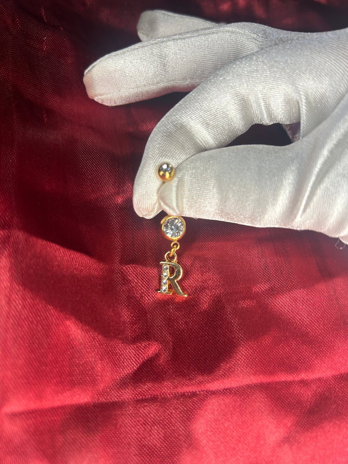 Letter Belly ring