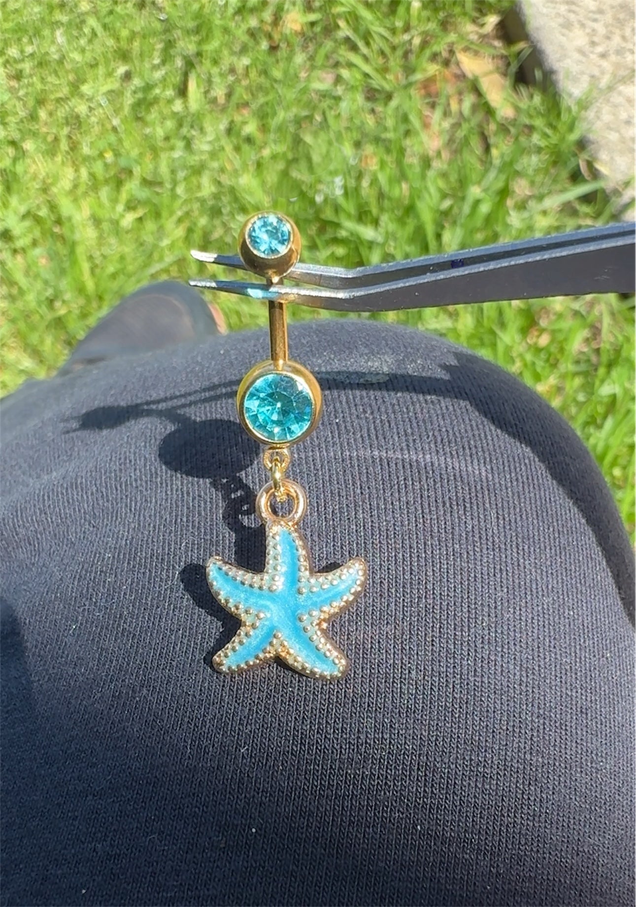 Starfish belly ring
