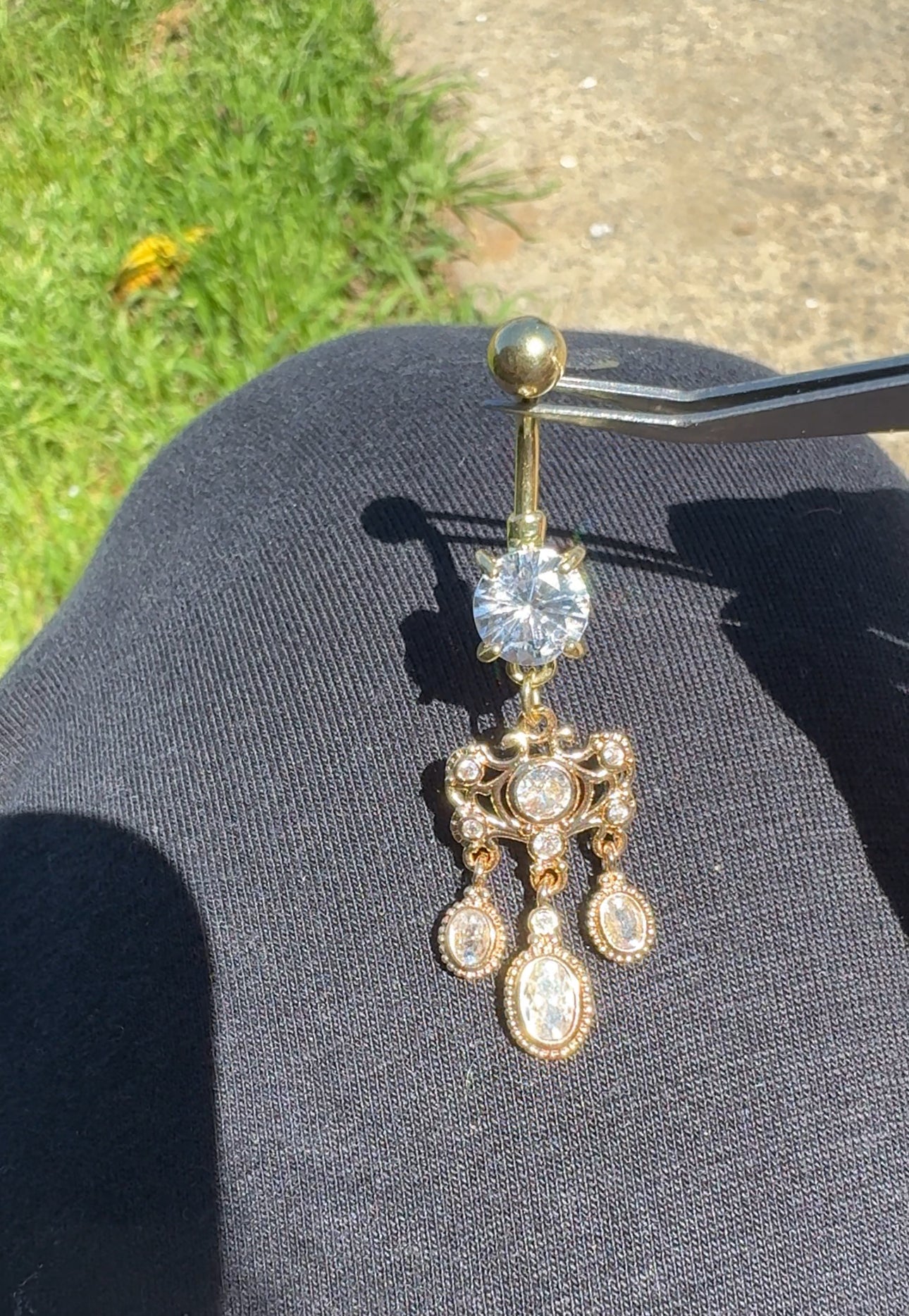 Princess Diana belly ring