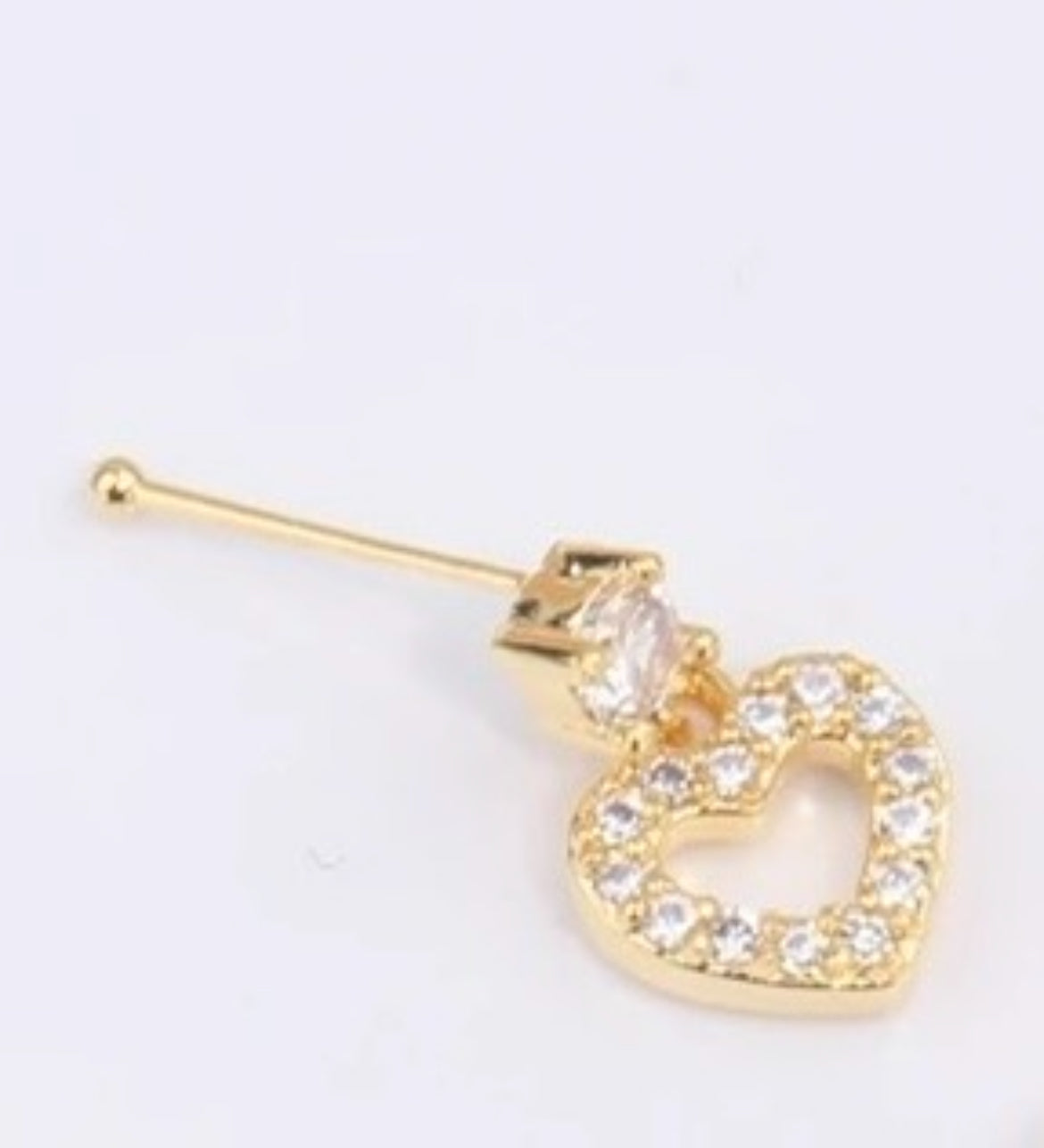 My heart nose ring