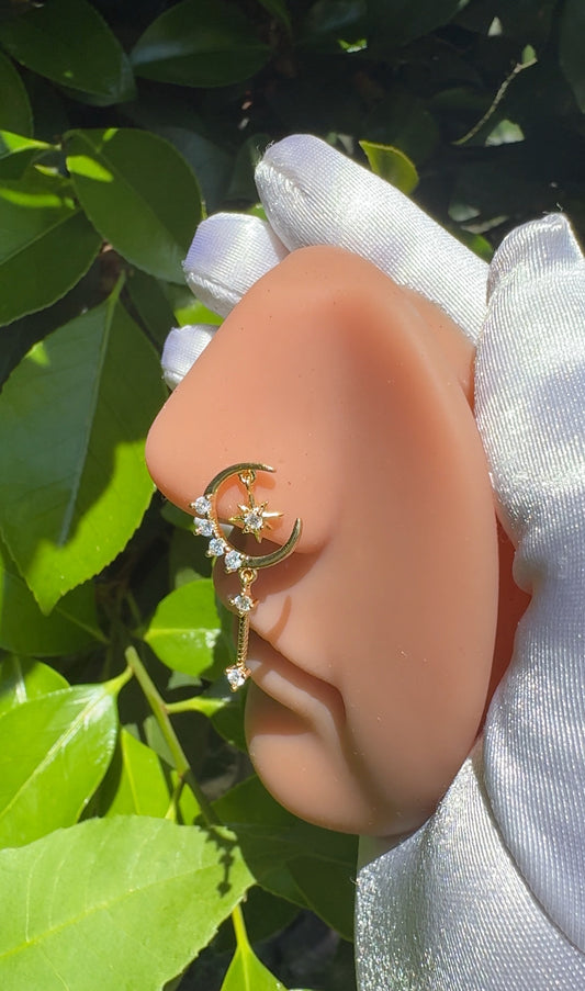 Moon child nose ring