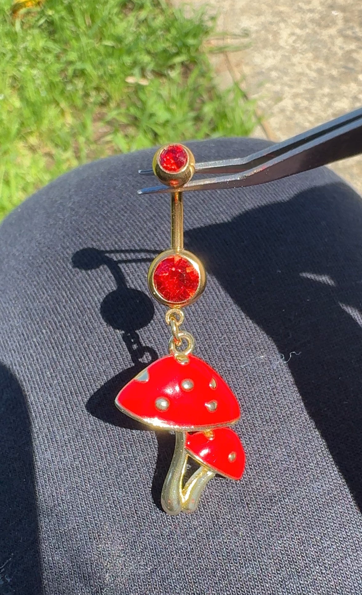 Peyton Mushroom belly ring