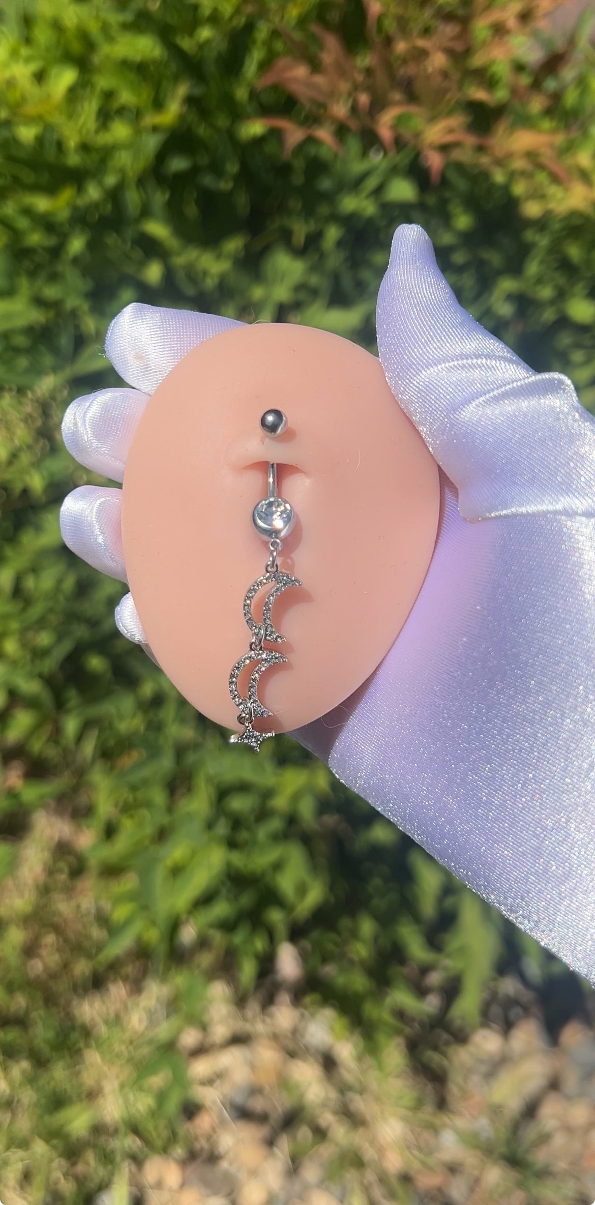 Luna love belly ring