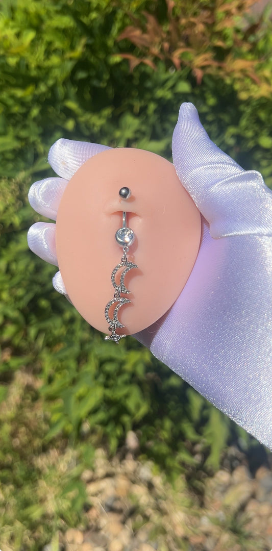 Luna love belly ring