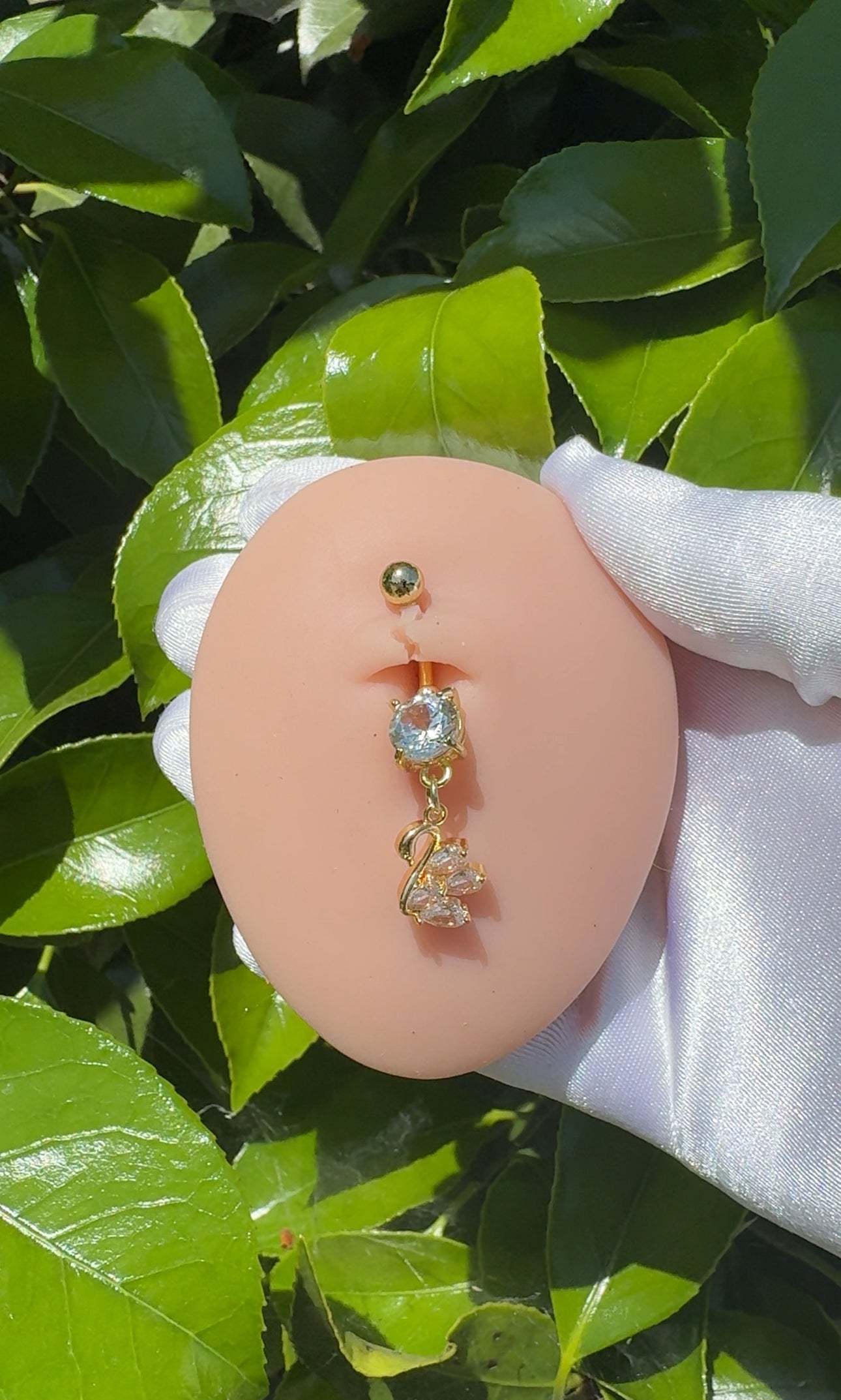 Swan Belly ring