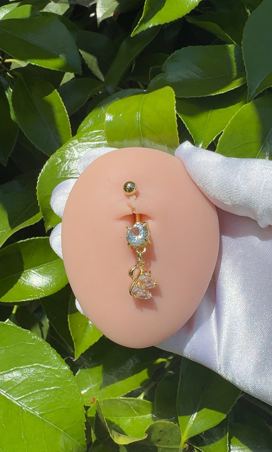 Swan Belly ring