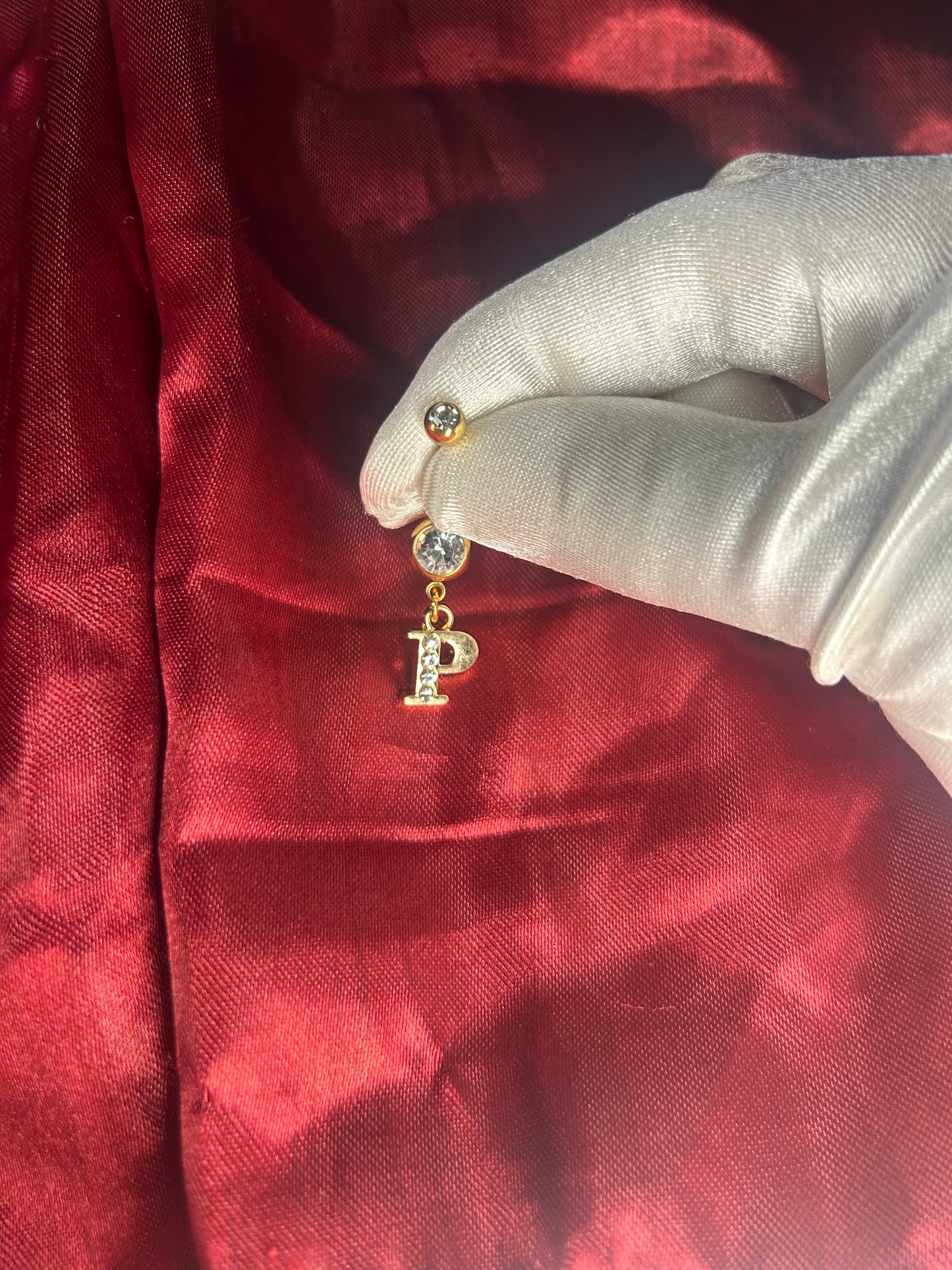 Letter Belly ring