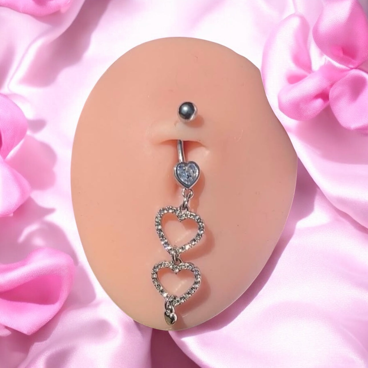 Queen of hearts belly ring