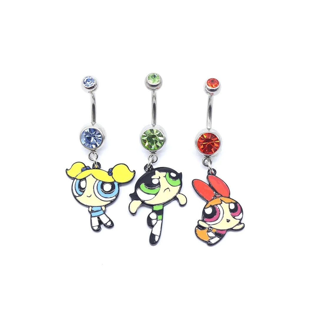 PowerPuff Belly Rings