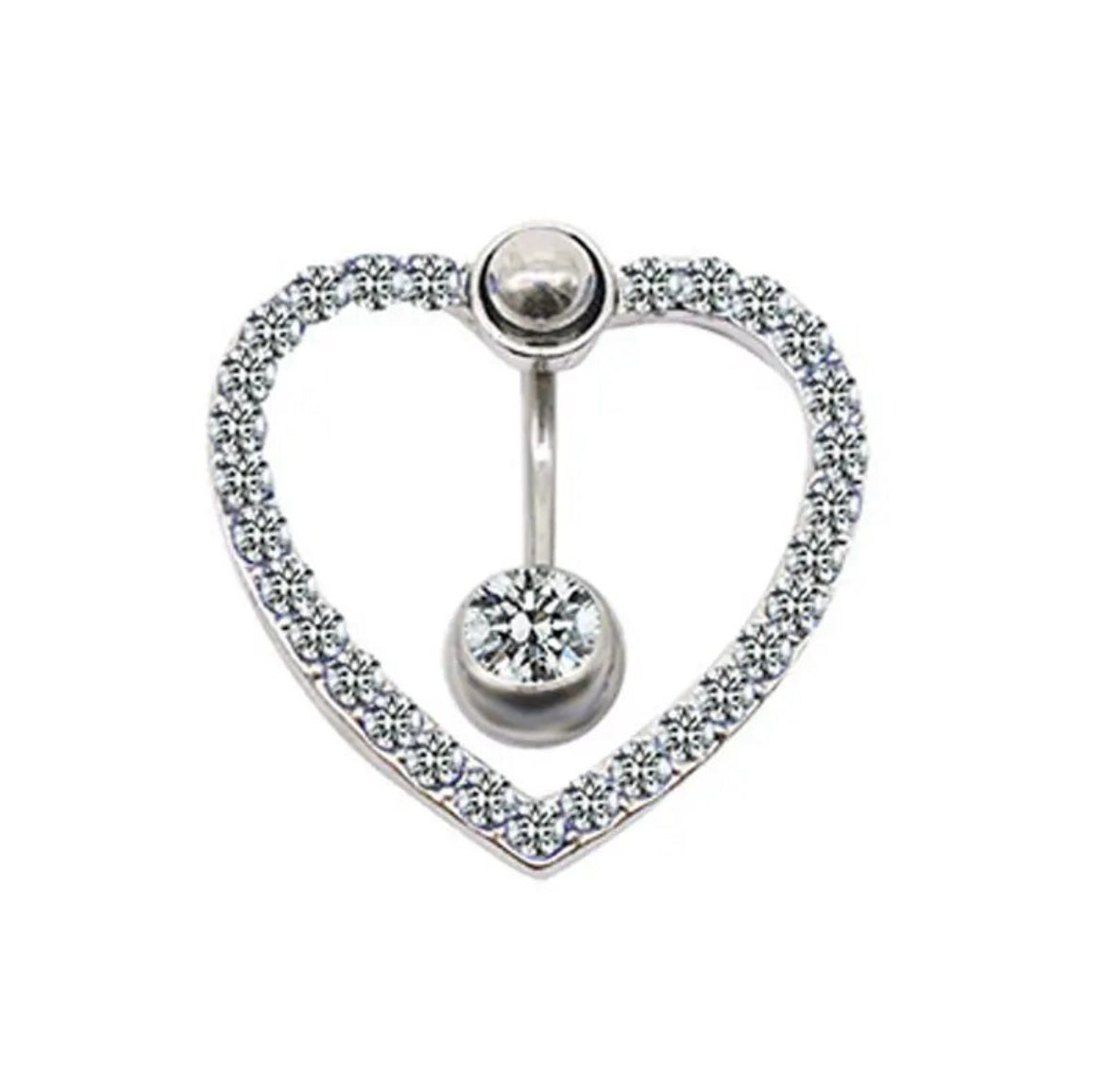 Close Heart Belly Ring